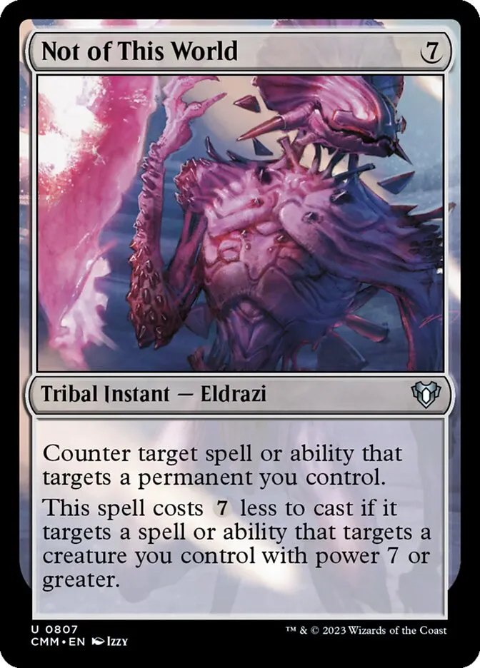 2023 Commander Masters Not of This World #807 uncommon card image