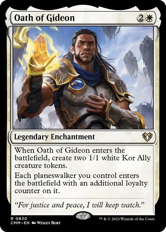 2023 Commander Masters Oath of Gideon #830 rare card image