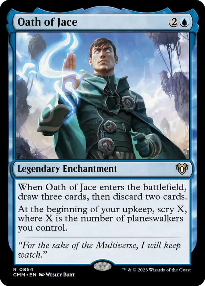 2023 Commander Masters Oath of Jace #854 rare card image