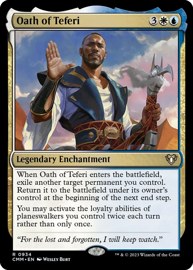 2023 Commander Masters Oath of Teferi #934 rare card image