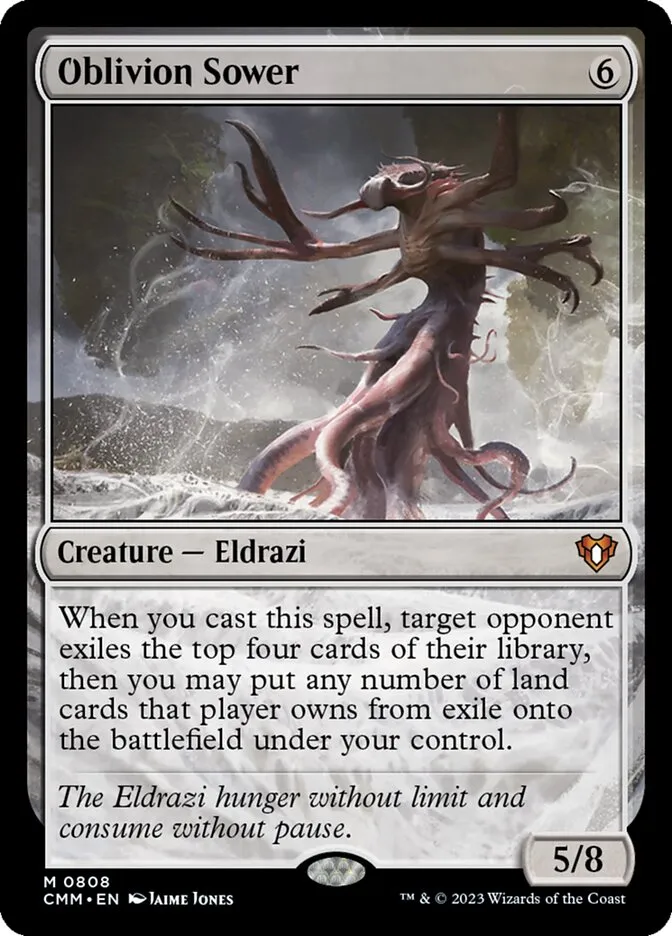 2023 Commander Masters Oblivion Sower mythic #808 mythic card image