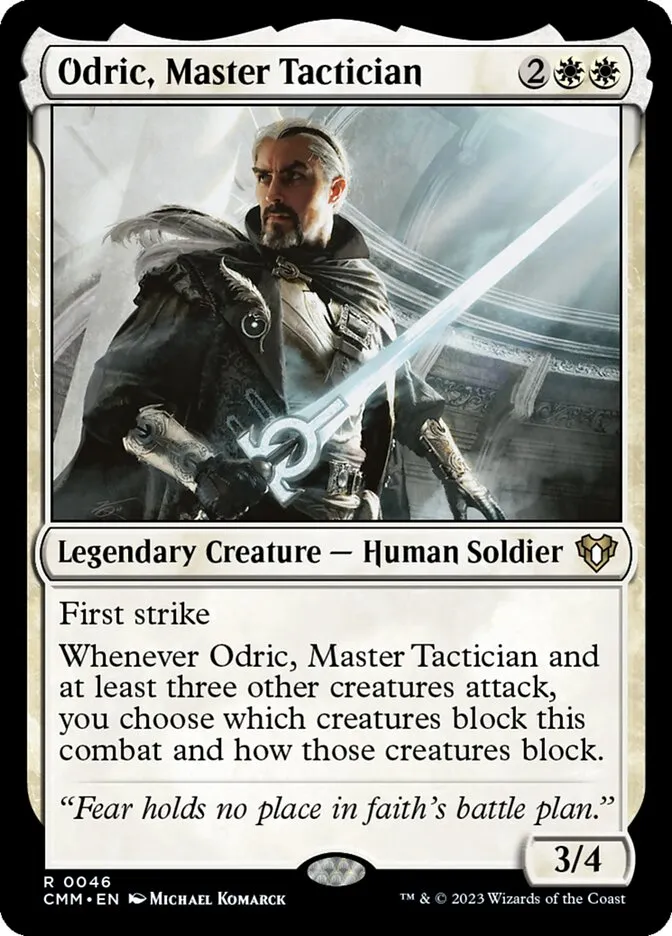 2023 Commander Masters Odric, Master Tactician #46 rare card image