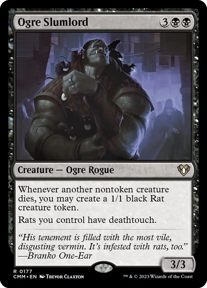 2023 Commander Masters Ogre Slumlord #177 rare card image