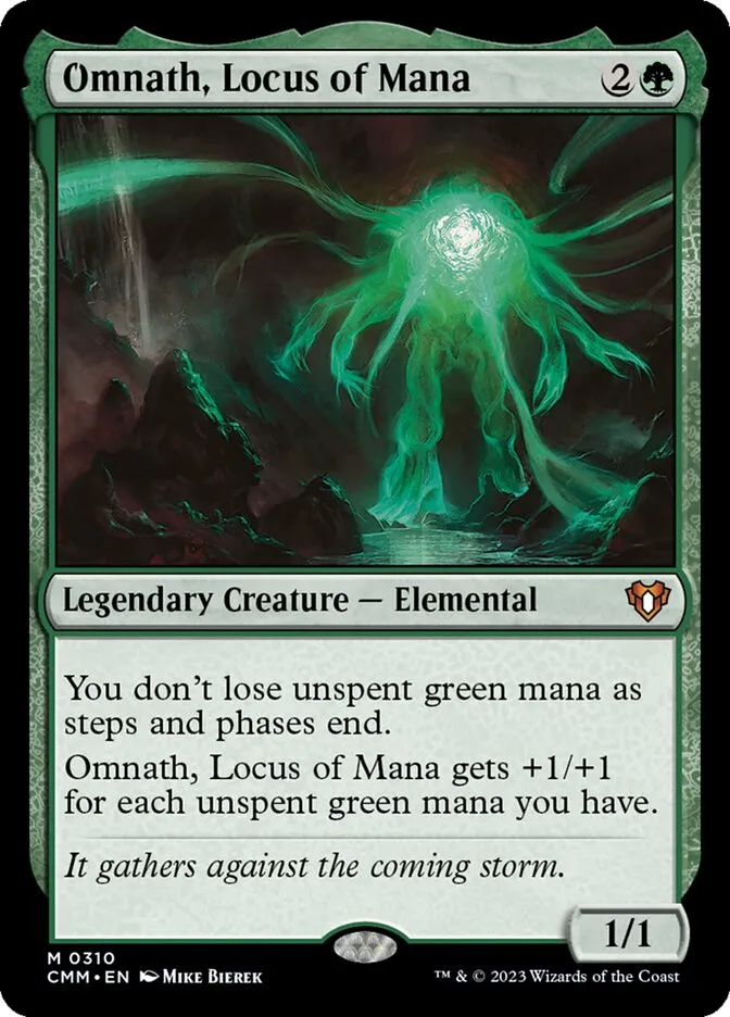2023 Commander Masters Omnath, Locus of Mana #310 mythic card image