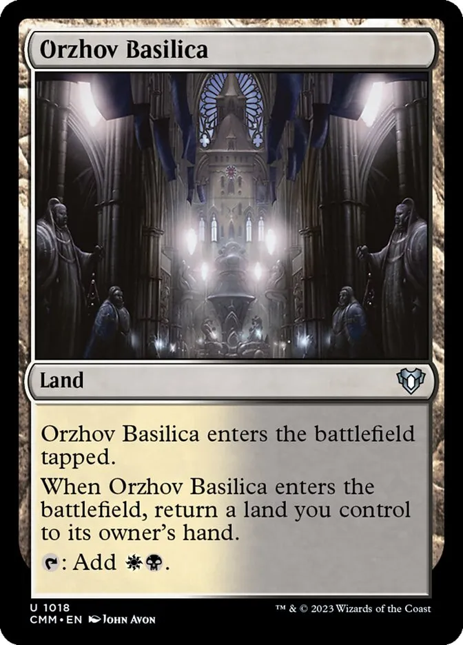 2023 Commander Masters Orzhov Basilica #1018 uncommon card image