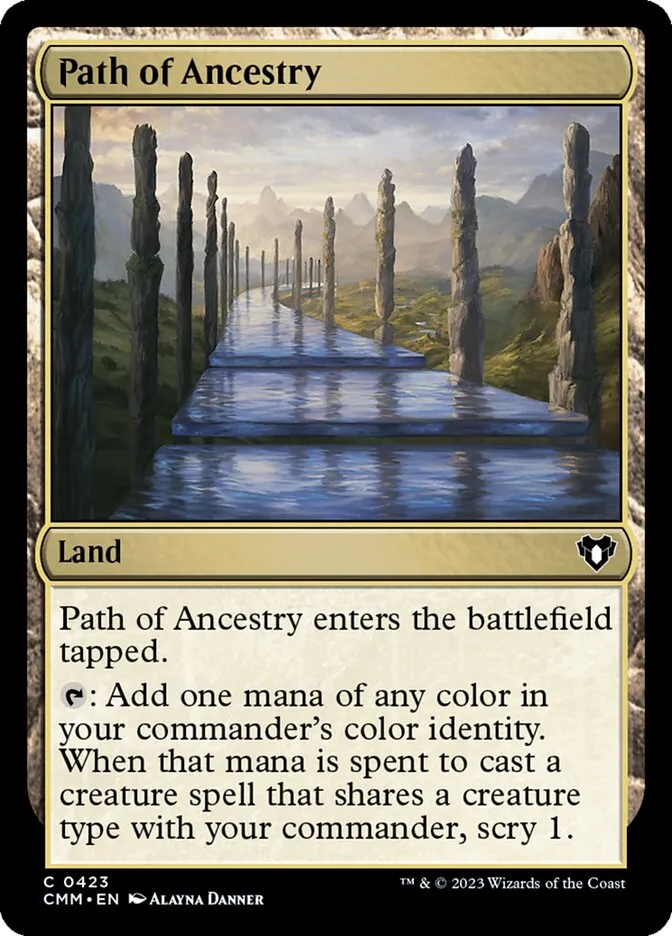 2023 Commander Masters Path of Ancestry #423 common card image