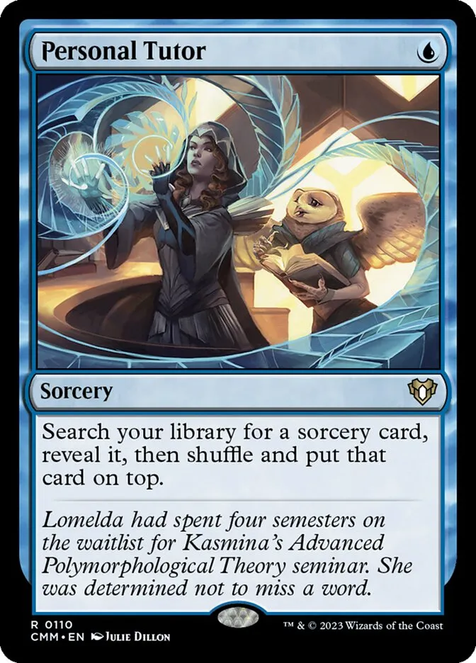 2023 Commander Masters Personal Tutor #110 rare card image