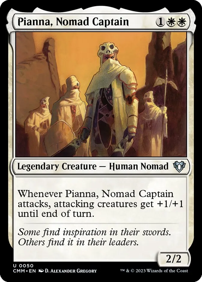 2023 Commander Masters Pianna, Nomad Captain #50 uncommon card image