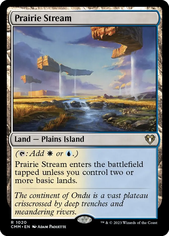 2023 Commander Masters Prairie Stream #1020 rare card image