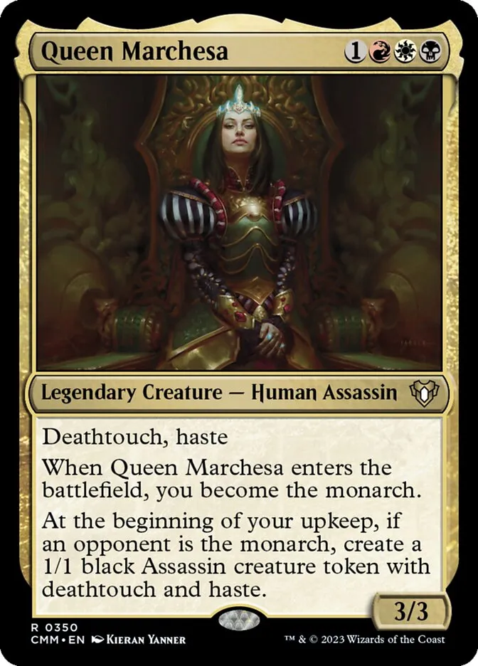 2023 Commander Masters Queen Marchesa #350 rare card image
