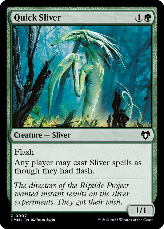 2023 Commander Masters Quick Sliver common #907 common card image