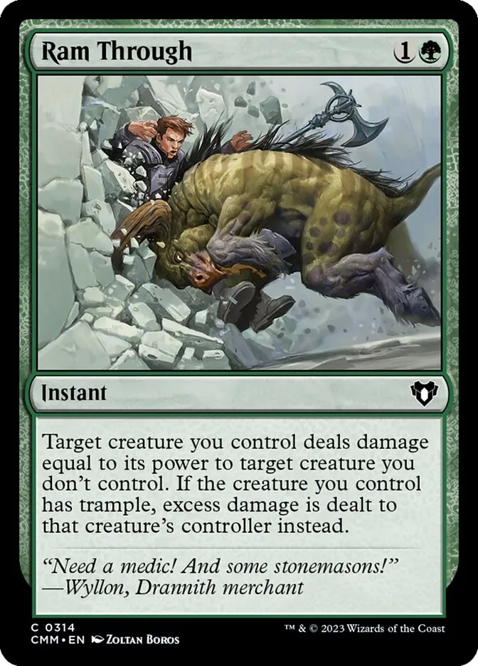 2023 Commander Masters Ram Through common #314 common card image