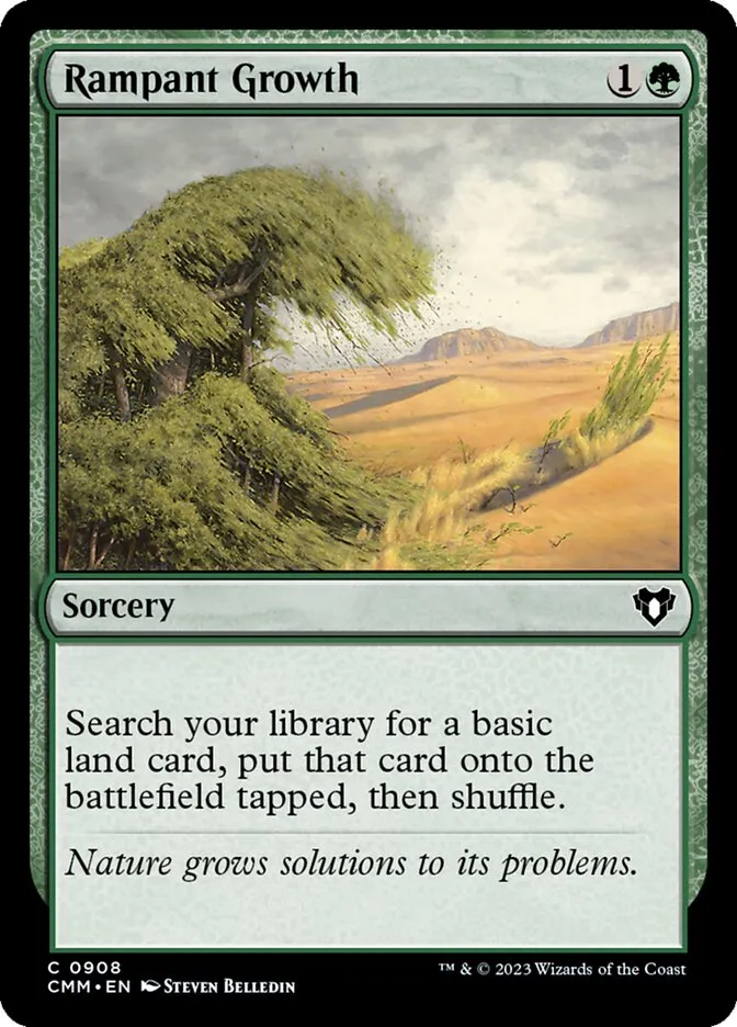2023 Commander Masters Rampant Growth common #908 common card image