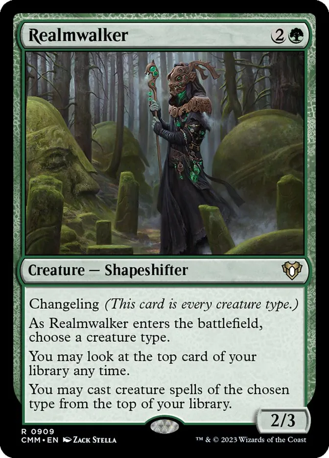 2023 Commander Masters Realmwalker #909 rare card image