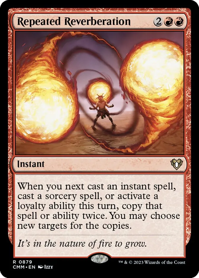 2023 Commander Masters Repeated Reverberation #879 rare card image
