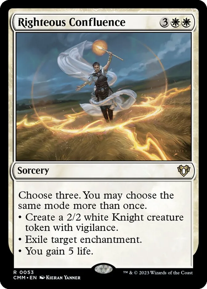 2023 Commander Masters Righteous Confluence #53 rare card image