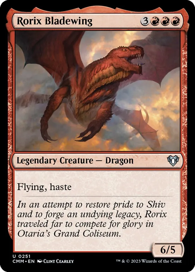 2023 Commander Masters Rorix Bladewing uncommon #251 uncommon card image
