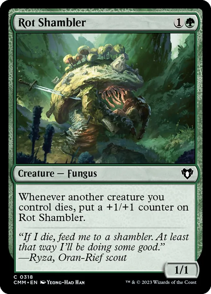 2023 Commander Masters Rot Shambler common #318 common card image