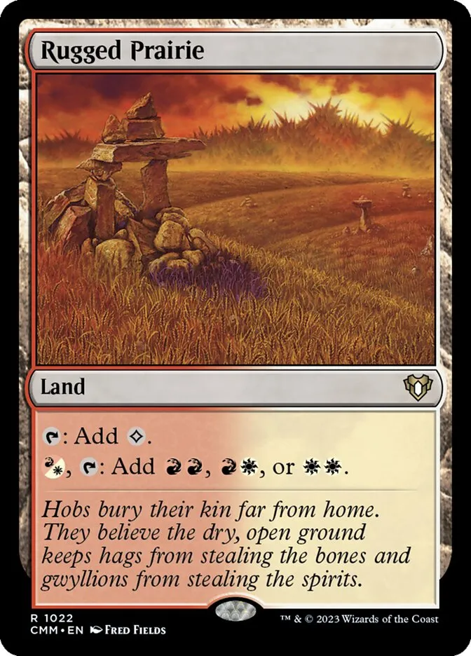 2023 Commander Masters Rugged Prairie #1022 rare card image