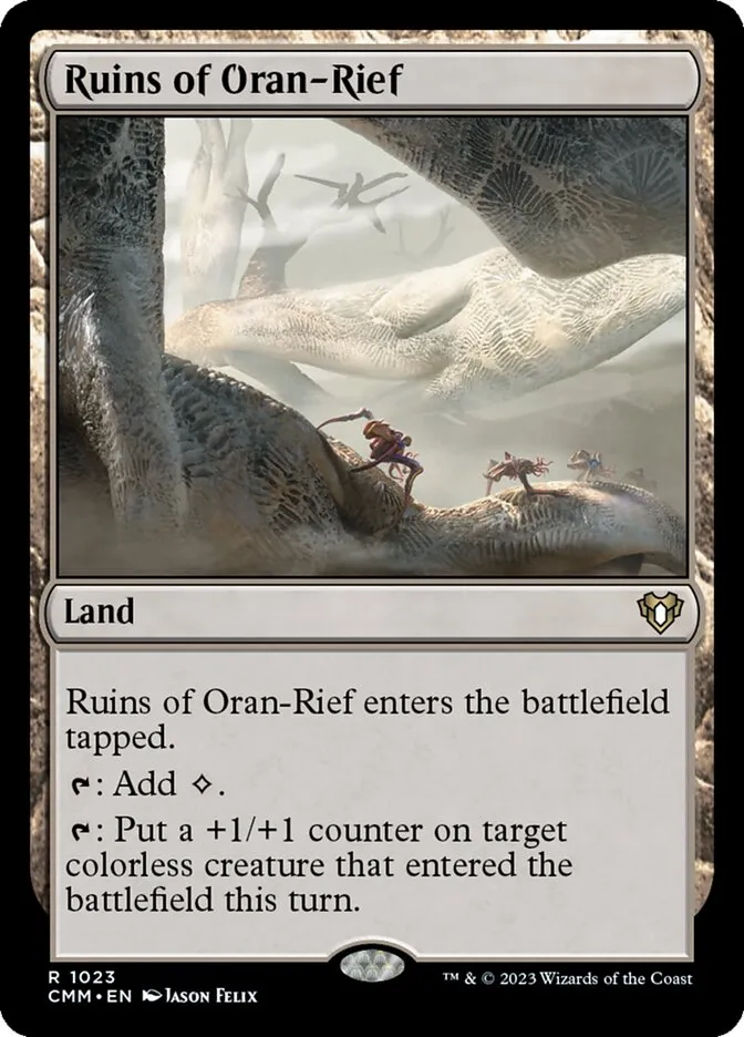 2023 Commander Masters Ruins of Oran-Rief #1023 rare card image