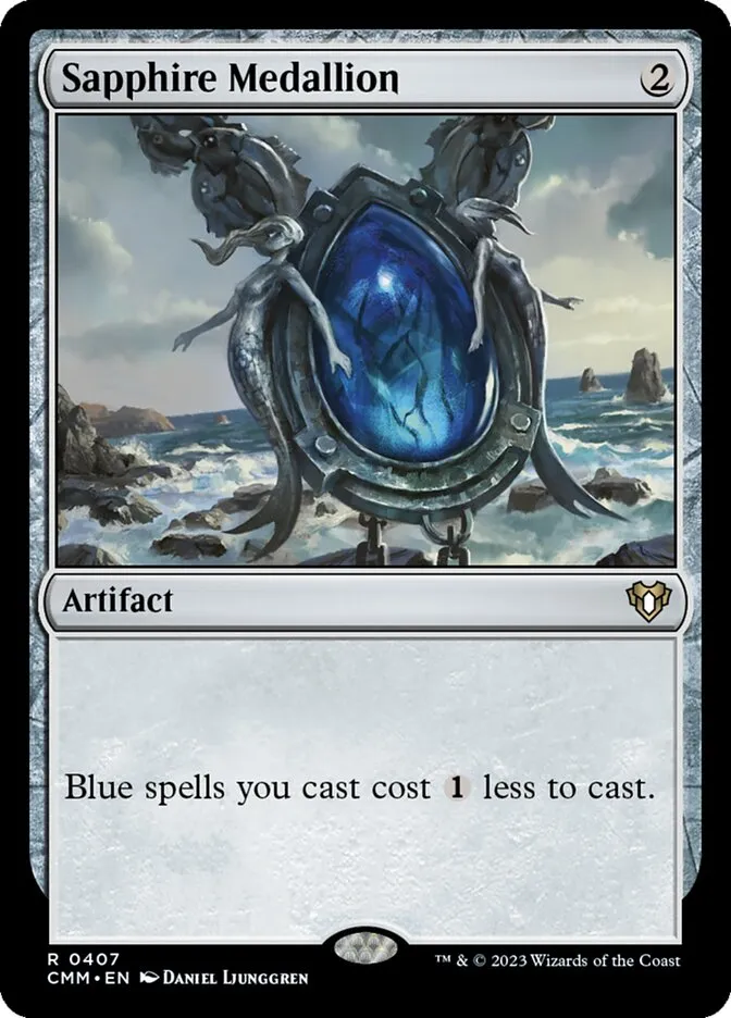 2023 Commander Masters Sapphire Medallion #407 rare card image