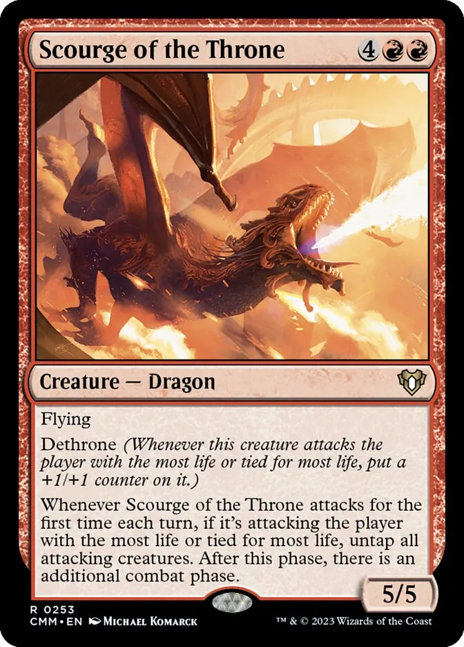2023 Commander Masters Scourge of the Throne #253 rare card image