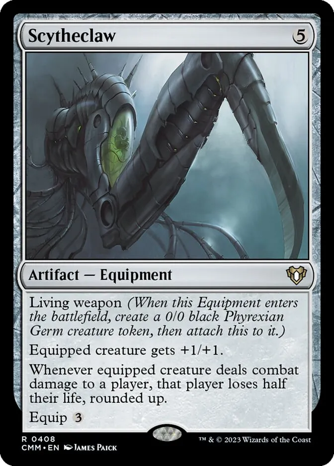 2023 Commander Masters Scytheclaw #408 rare card image