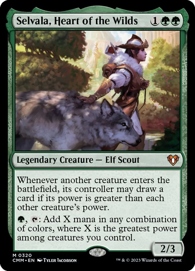 2023 Commander Masters Selvala, Heart of the Wilds #320 mythic card image