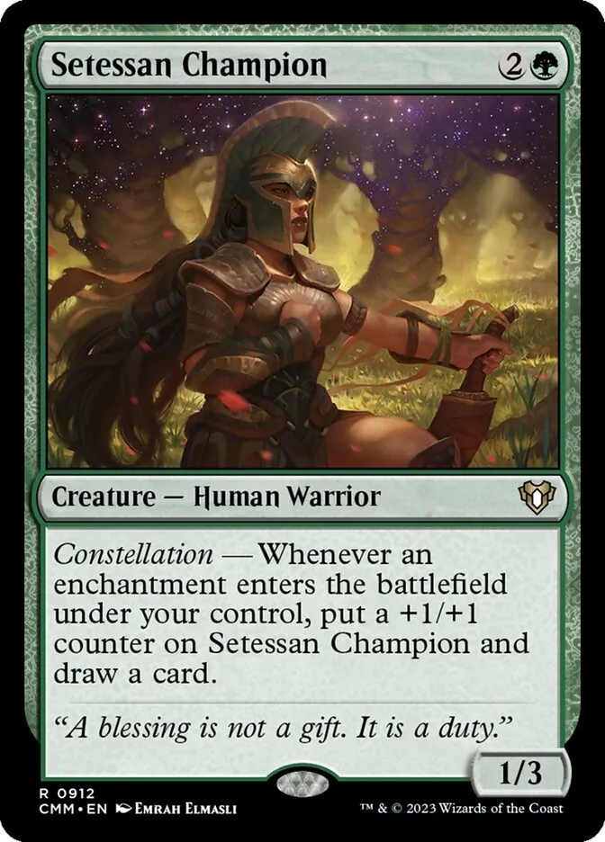 2023 Commander Masters Setessan Champion #912 rare card image