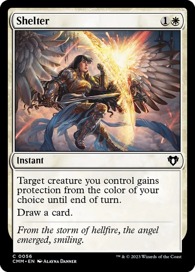 2023 Commander Masters Shelter #56 common card image