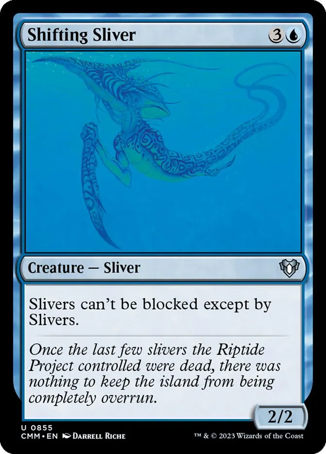 2023 Commander Masters Shifting Sliver uncommon #855 uncommon card image