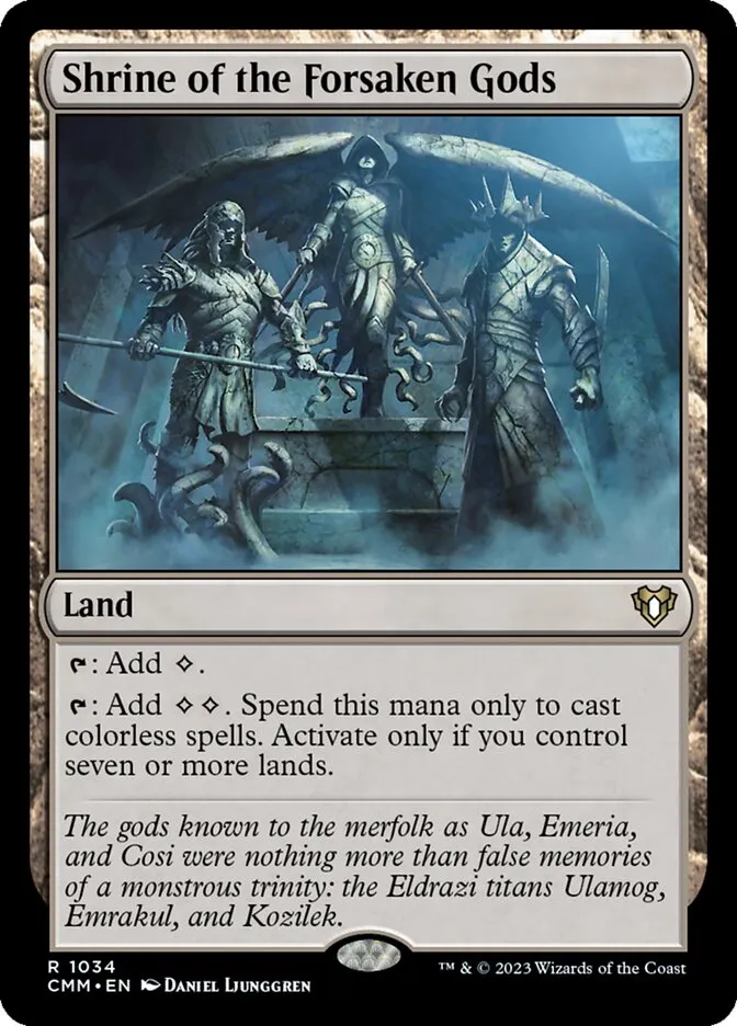 2023 Commander Masters Shrine of the Forsaken Gods #1034 rare card image