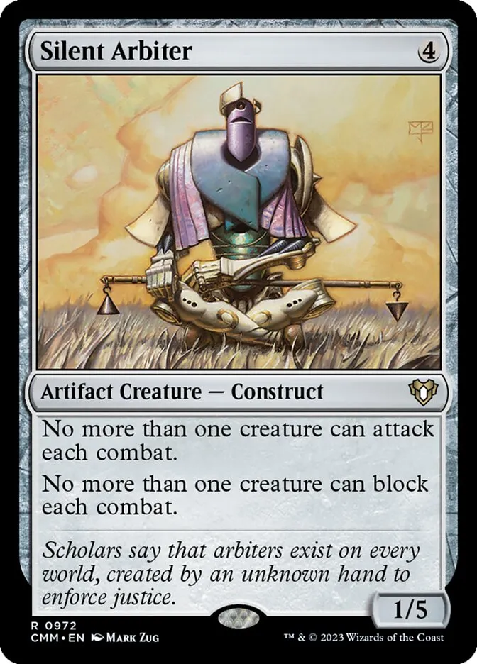 2023 Commander Masters Silent Arbiter #972 rare card image