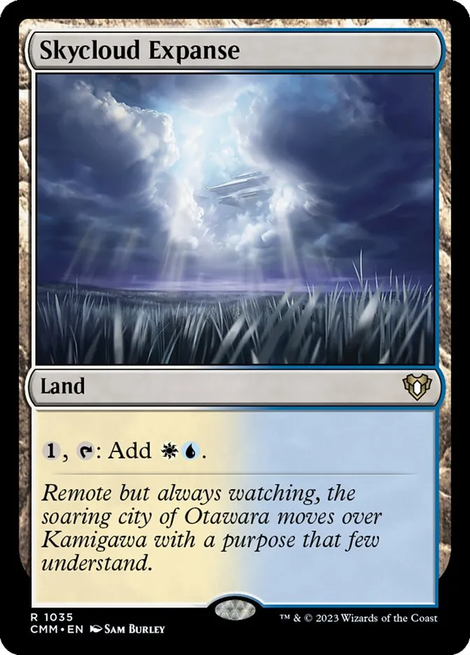 2023 Commander Masters Skycloud Expanse rare #1035 rare card image