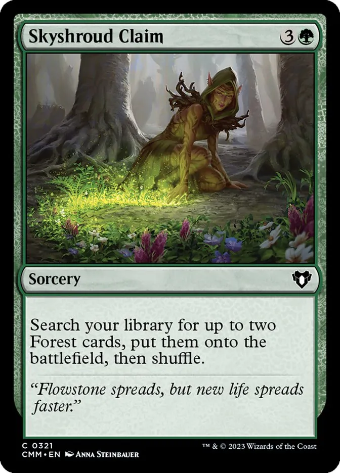 2023 Commander Masters Skyshroud Claim common #321 common card image