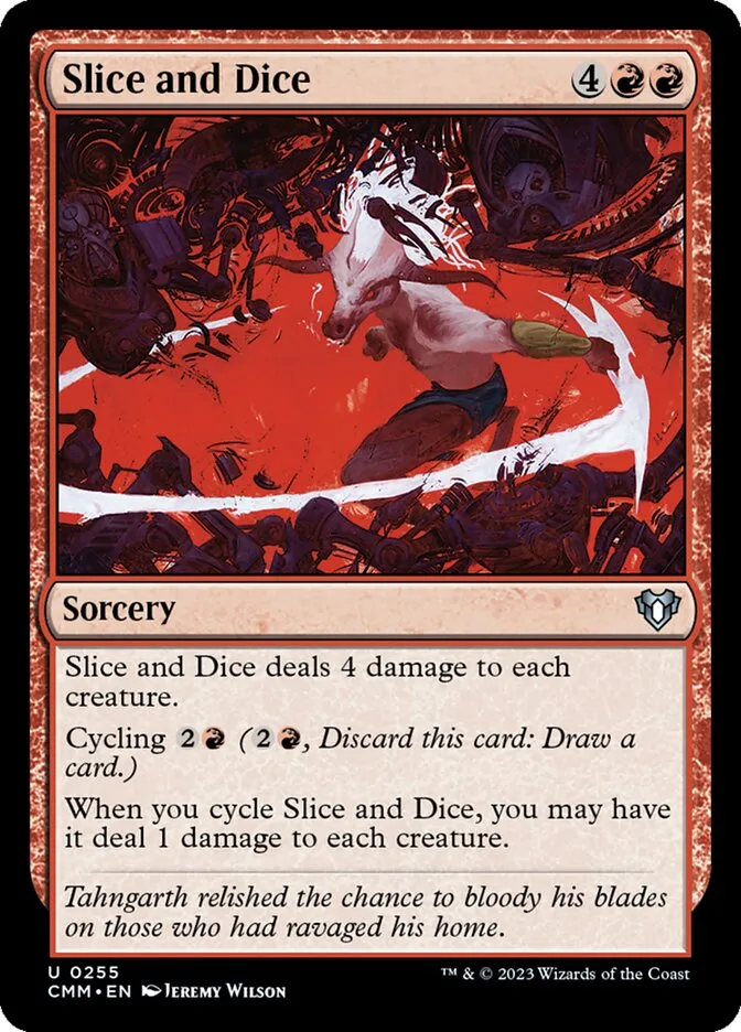 2023 Commander Masters Slice and Dice uncommon #255 uncommon card image