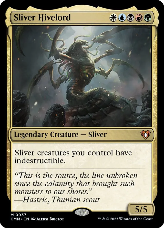 2023 Commander Masters Sliver Hivelord #937 mythic card image