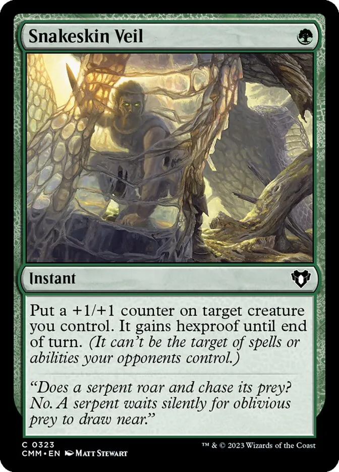 2023 Commander Masters Snakeskin Veil common #323 common card image