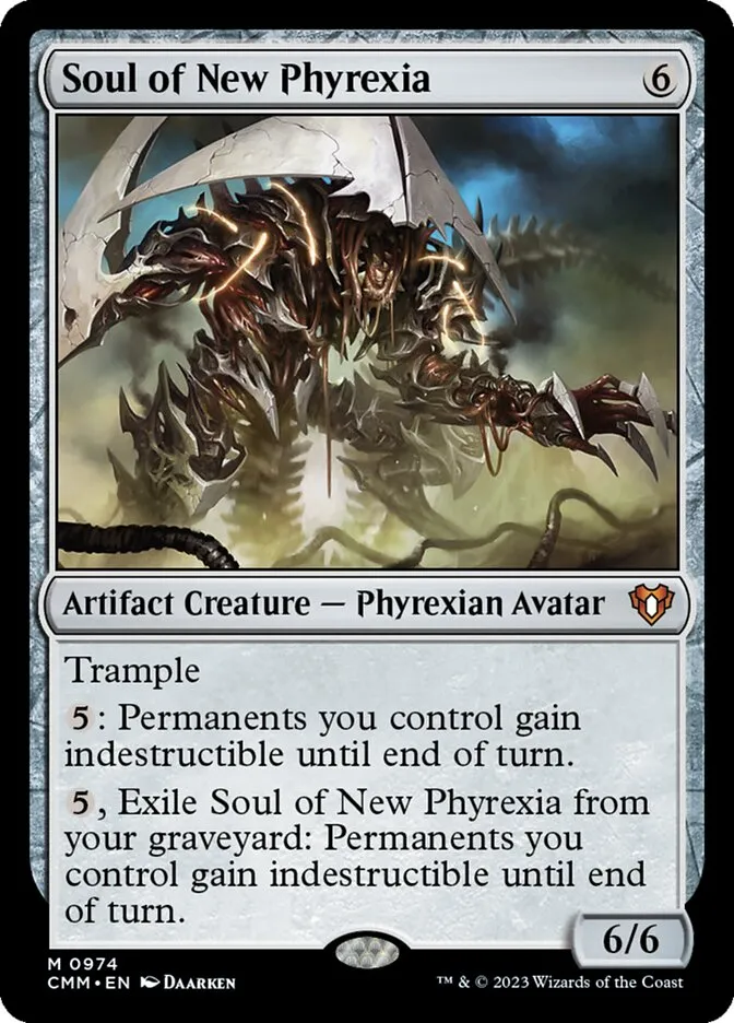 2023 Commander Masters Soul of New Phyrexia #974 mythic card image