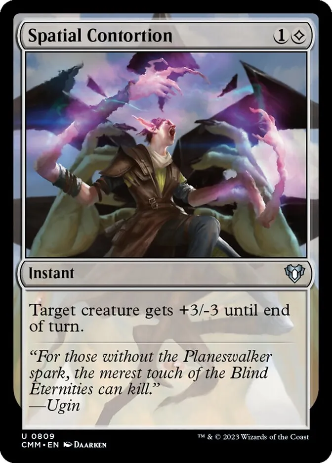 2023 Commander Masters Spatial Contortion uncommon #809 uncommon card image