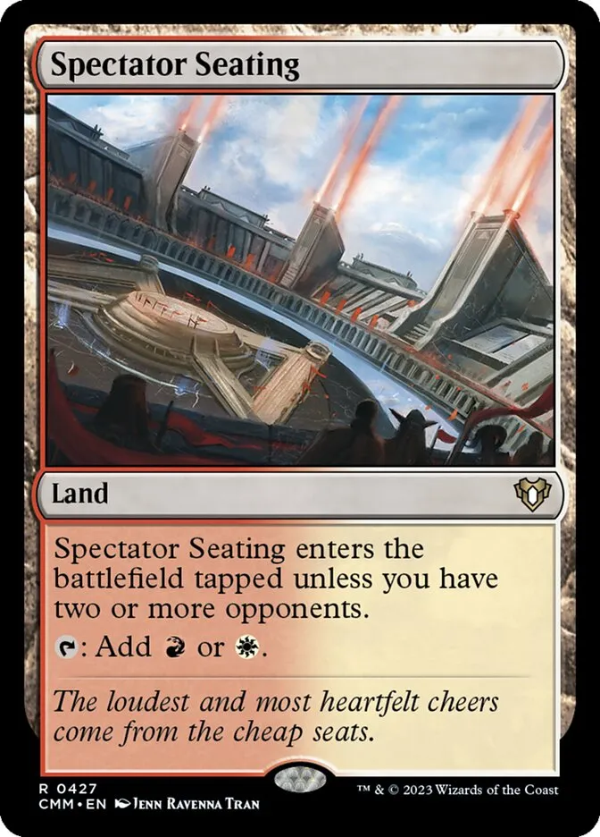 2023 Commander Masters Spectator Seating rare #427 rare card image