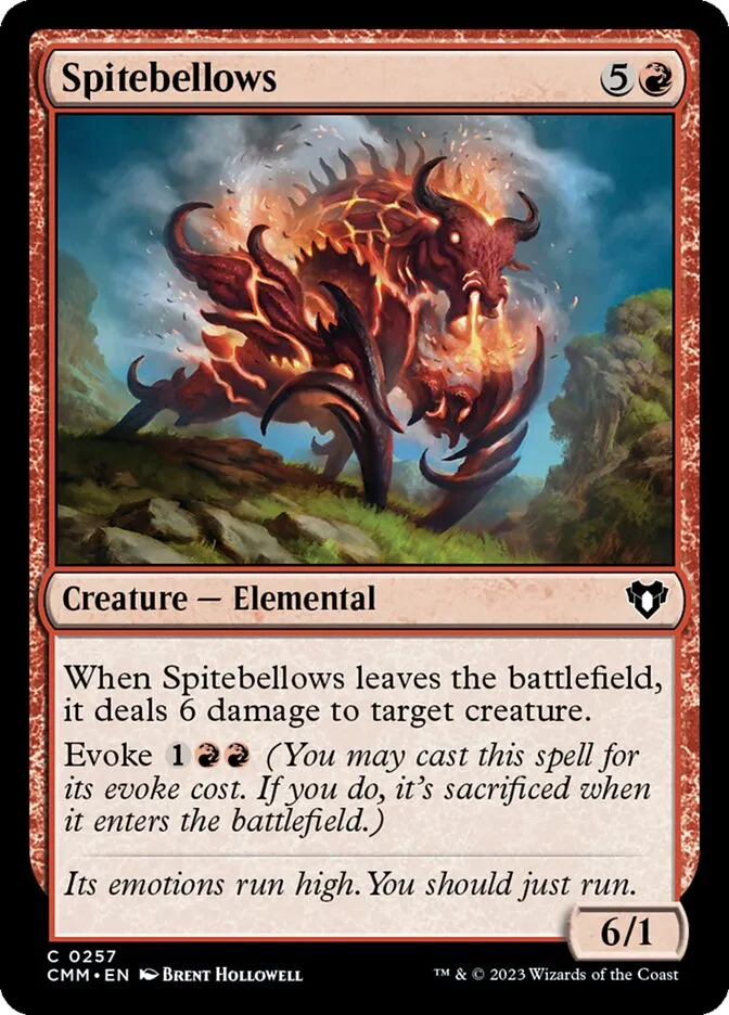 2023 Commander Masters Spitebellows common #257 common card image