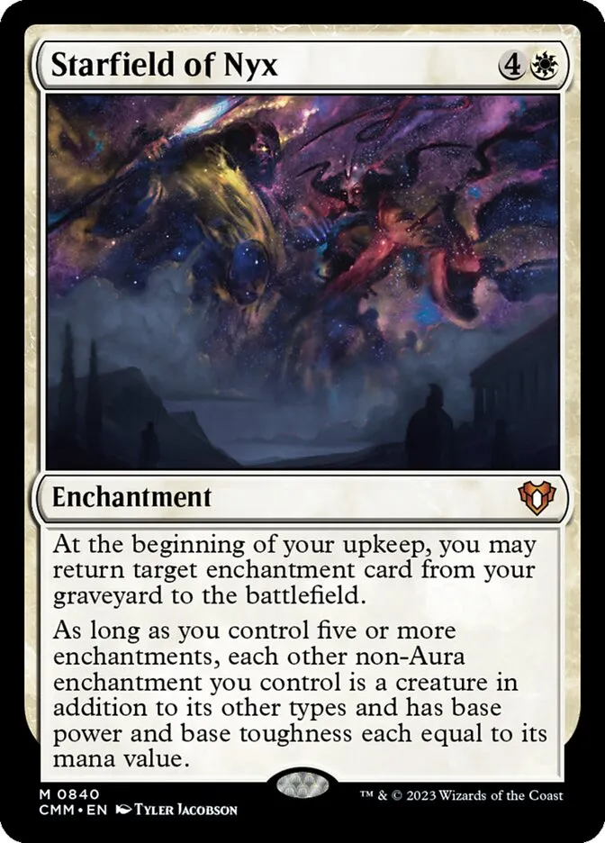 2023 Commander Masters Starfield of Nyx #840 mythic card image