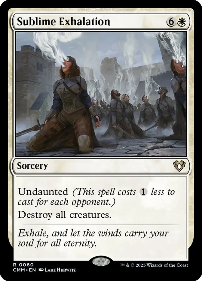 2023 Commander Masters Sublime Exhalation rare #60 rare card image