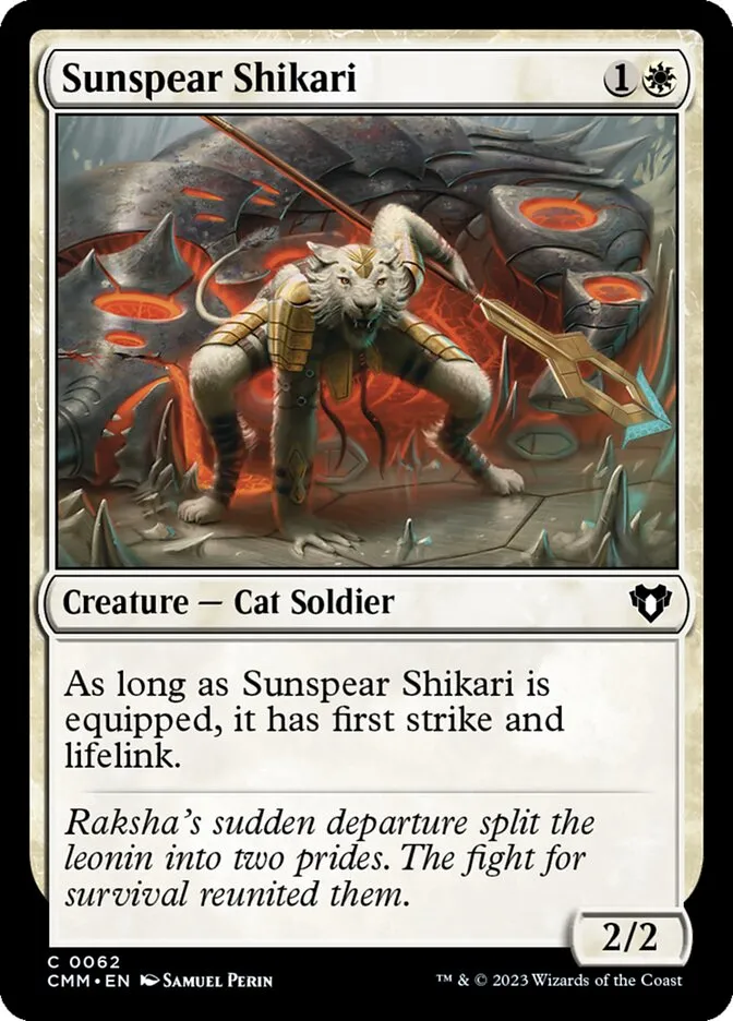 2023 Commander Masters Sunspear Shikari common #62 common card image