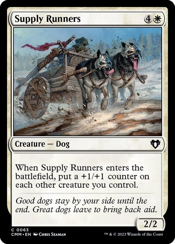 2023 Commander Masters Supply Runners common #63 common card image
