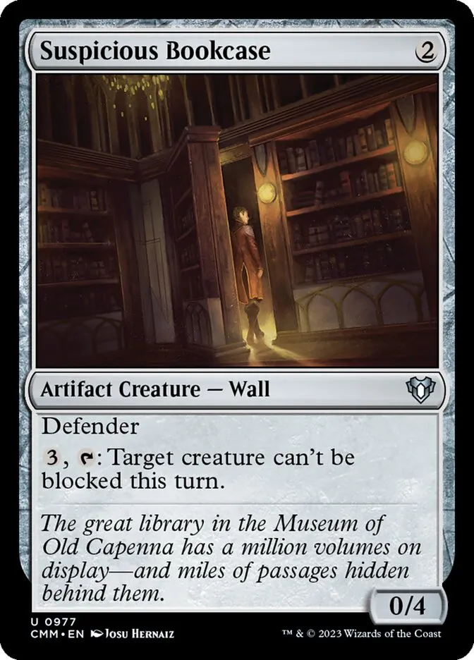 2023 Commander Masters Suspicious Bookcase uncommon #977 uncommon card image