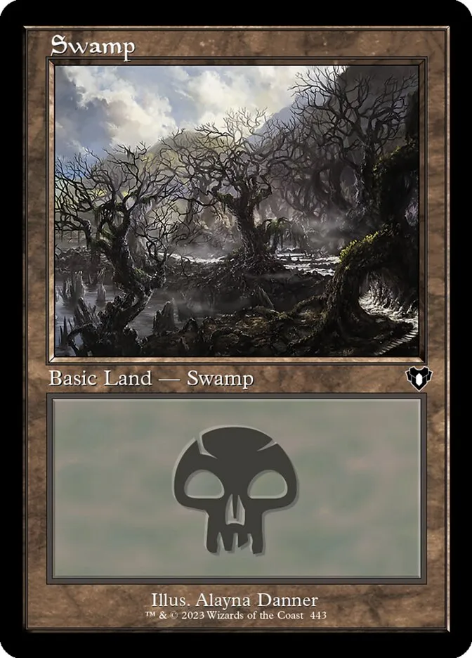 2023 Commander Masters Swamp common #443 common card image