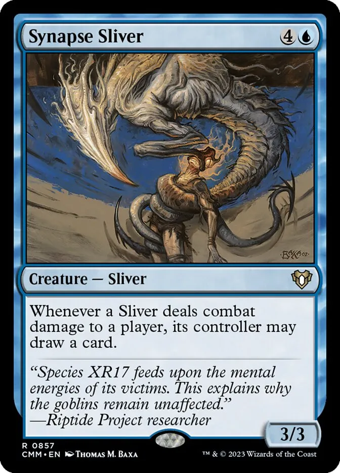2023 Commander Masters Synapse Sliver rare #857 rare card image