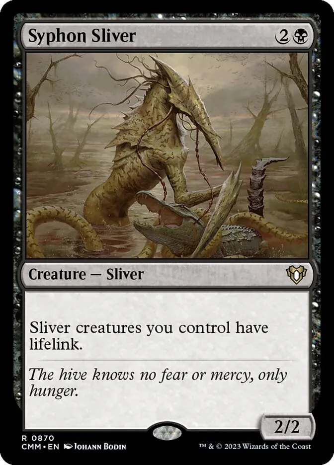 2023 Commander Masters Syphon Sliver #870 rare card image